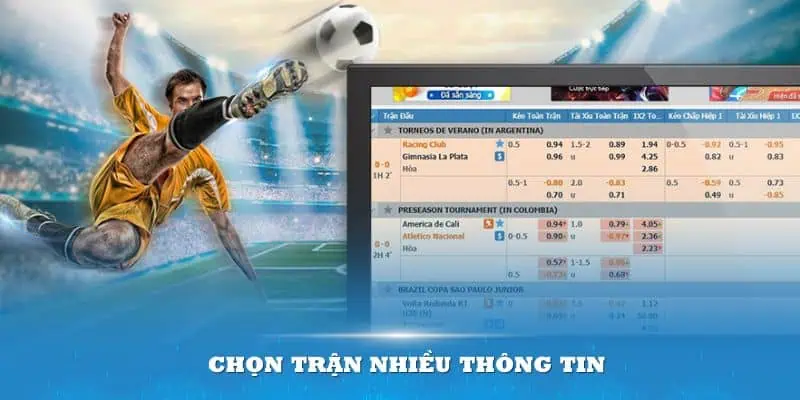 Chọn trận có nhiều thông tin là mẹo chơi cá độ luôn thắng